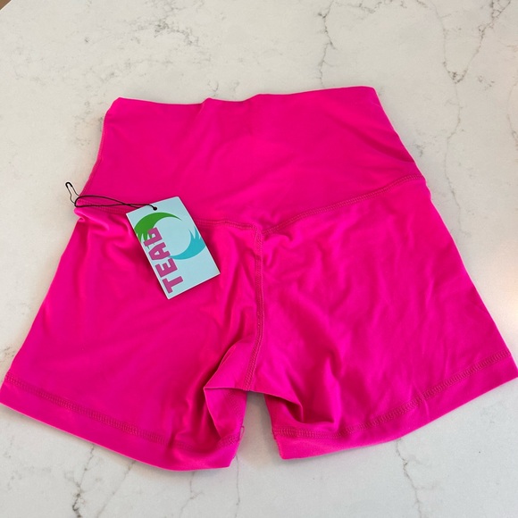 NWT Teal biker 4” shorts by BeachLIFE Fitness - size small - Picture 2 of 2